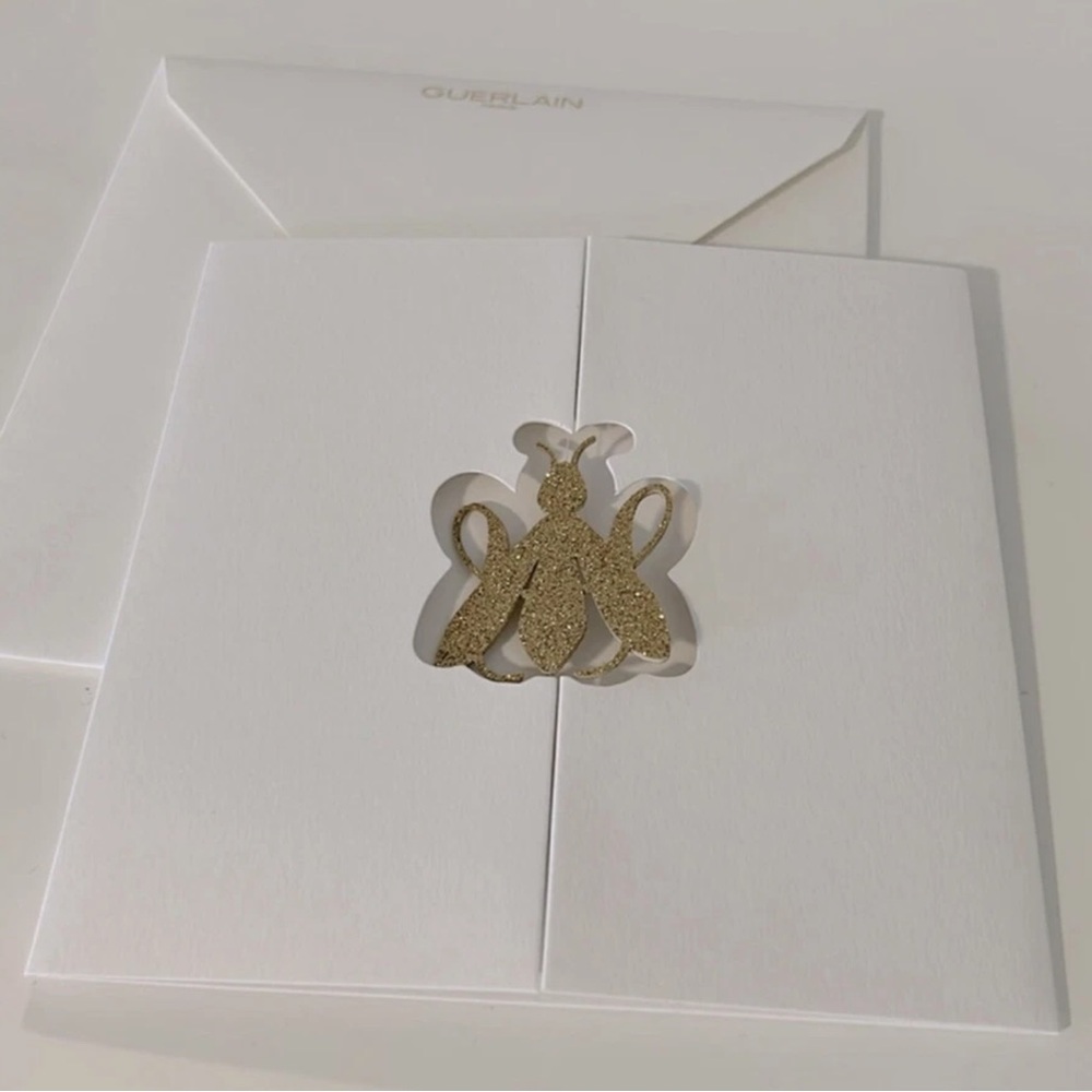 Guerlain Gold Bee Post Card Spinning Bee